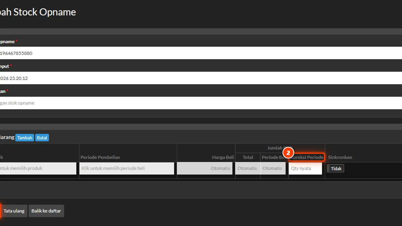 Confirming the adjustment recorded as a traceable count transaction